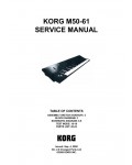 Сервисная инструкция Korg M50-61