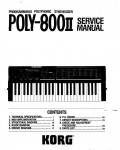 Сервисная инструкция Korg POLY-800II
