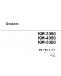 Сервисная инструкция Kyocera KM-3050, 4050, 5050, Parts catalog