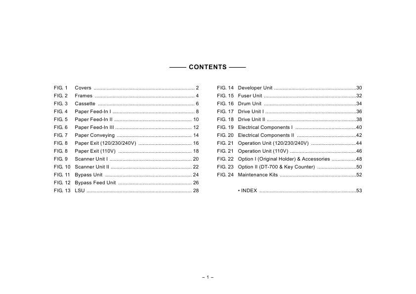 Сервисная инструкция Kyocera KM-3050, 4050, 5050, Parts catalog