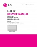Сервисная инструкция LG 26LC2D, LA63E chassis