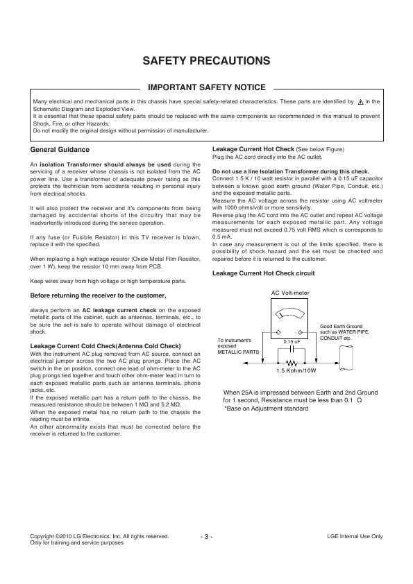 Сервисная инструкция LG 47LD420 LD01B