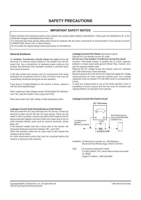 Сервисная инструкция LG 50PG60, PU83A
