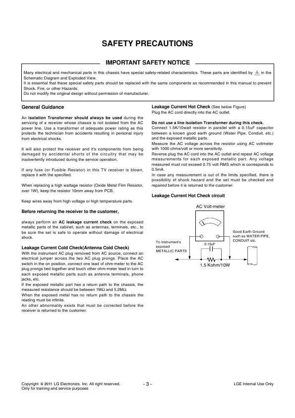 Сервисная инструкция LG 55LV355C LA0AC