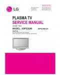 Сервисная инструкция LG 60PG3000, PD83A chassis