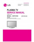 Сервисная инструкция LG 60PG7000, PD81A chassis