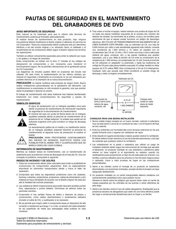 Сервисная инструкция LG DR-385