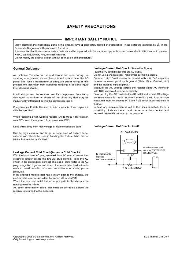 Сервисная инструкция LG DX630, FM81B