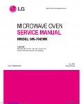 Сервисная инструкция LG MS7042MK