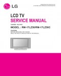 Сервисная инструкция LG RM-17LZ50, ML-041B chassis
