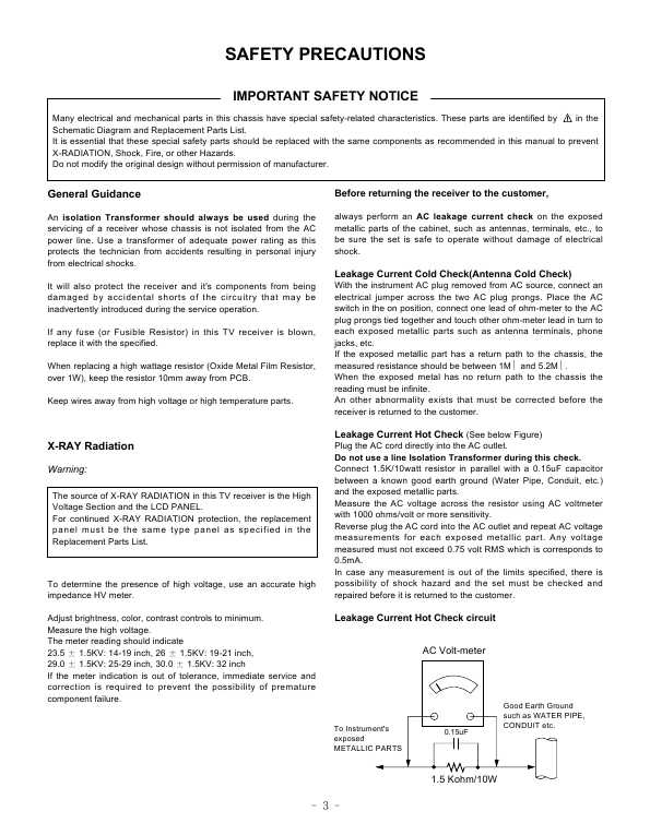 Сервисная инструкция LG RM-23LZ50, RM-23LZ50C, ML-041A chassis