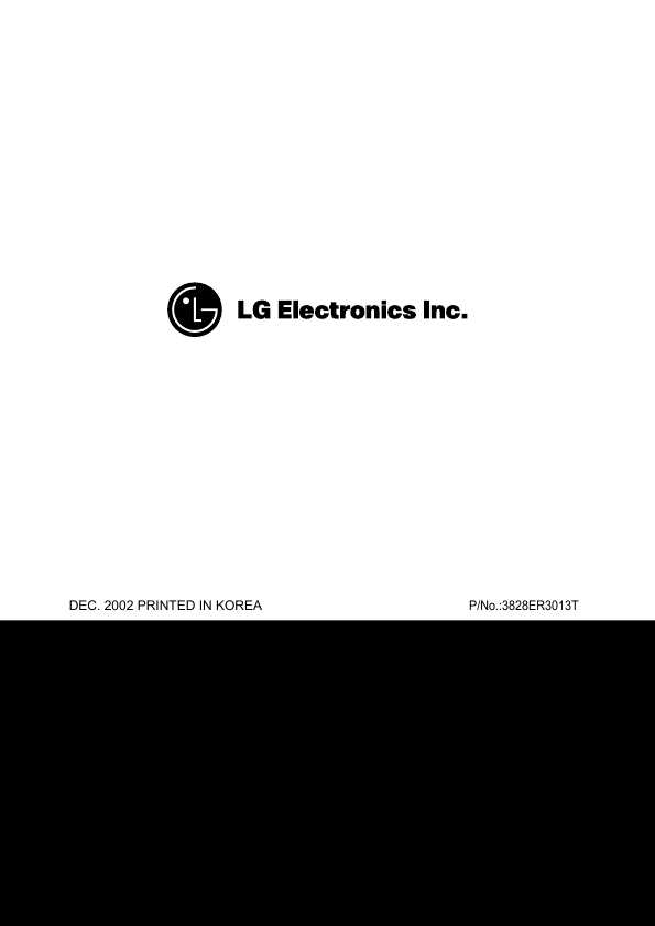 Сервисная инструкция LG WD-1019BD