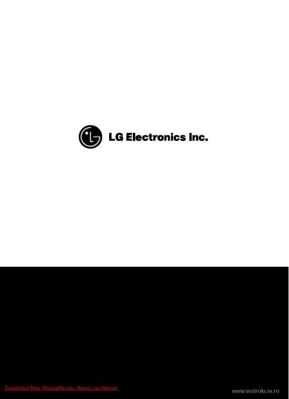 Сервисная инструкция LG WD-80480, 12480, 12490, 10480, 10490, 80490