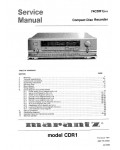 Сервисная инструкция Marantz CDR-1