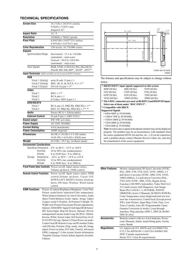 Сервисная инструкция Marantz PD-4240D