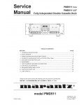 Сервисная инструкция Marantz PMD-511