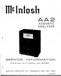 Сервисная инструкция McIntosh AA2