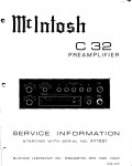 Сервисная инструкция McIntosh C32