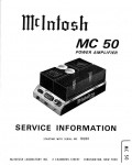 Сервисная инструкция McIntosh MC50