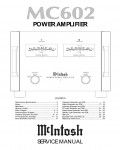 Сервисная инструкция McIntosh MC602