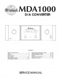 Сервисная инструкция McIntosh MDA1000