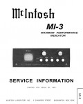 Сервисная инструкция McIntosh MI3