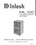Сервисная инструкция McIntosh ML10C