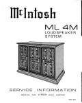 Сервисная инструкция McIntosh ML4M