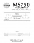 Сервисная инструкция McIntosh MS750