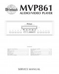 Сервисная инструкция McIntosh MVP861