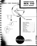 Сервисная инструкция McIntosh MX110