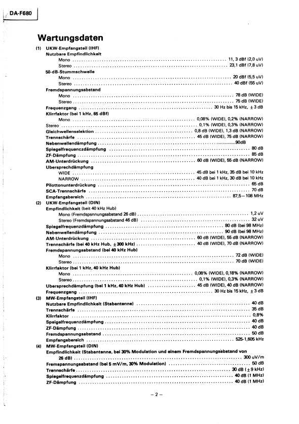 Сервисная инструкция Mitsubishi DA-F680