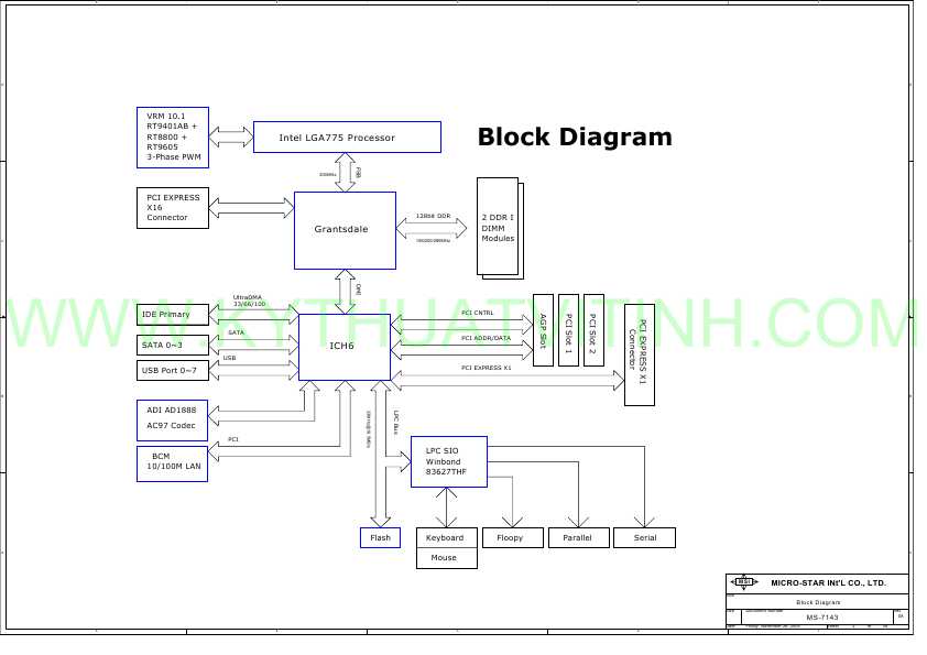 Схема MSI MS-7143
