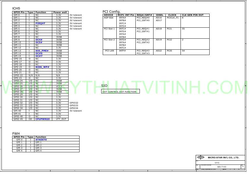 Схема MSI MS-7143