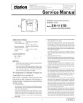 Сервисная инструкция Clarion EN-1187B