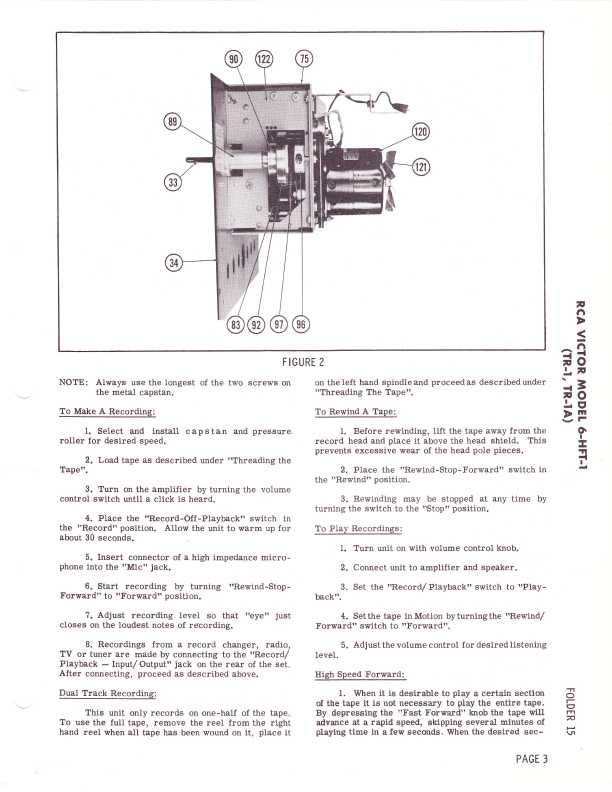 Сервисная инструкция RCA VICTOR 6-HFT-1 (TR-1, TR-1A)