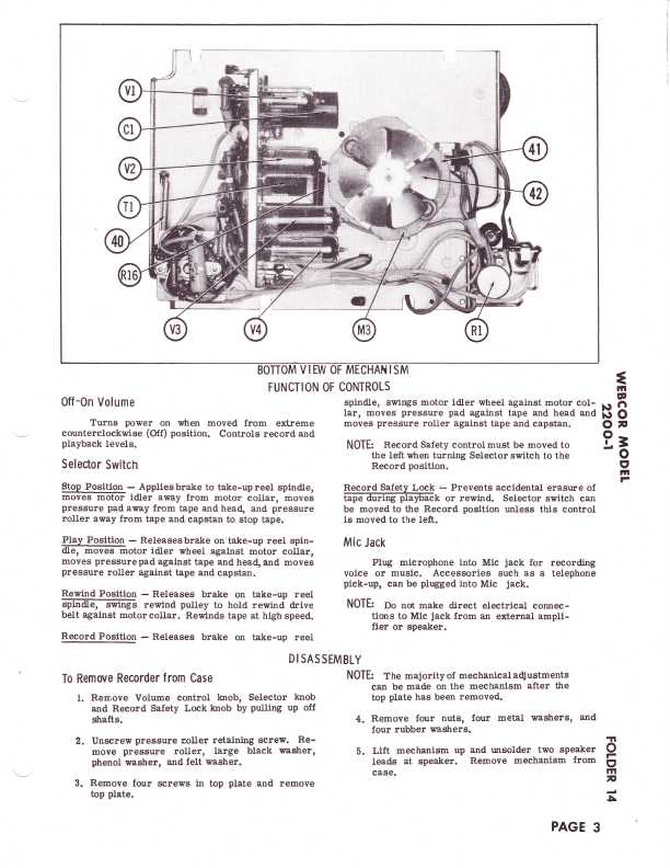 Сервисная инструкция WEBCOR 2200-1