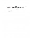 Сервисная инструкция Olivetti COPIA 9910, 9912, 9915