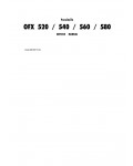 Сервисная инструкция Olivetti OFX-520, OFX-540, OFX-560, OFX-580