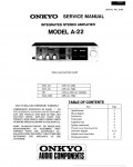 Сервисная инструкция Onkyo A-22