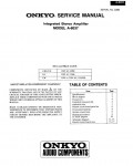 Сервисная инструкция Onkyo A-8037
