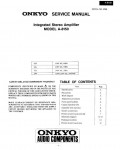 Сервисная инструкция Onkyo A-8150