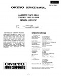 Сервисная инструкция Onkyo KCY-707