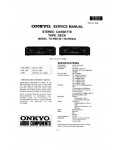 Сервисная инструкция Onkyo TA-RW144, TA-RW244
