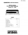 Сервисная инструкция Onkyo TX-1500