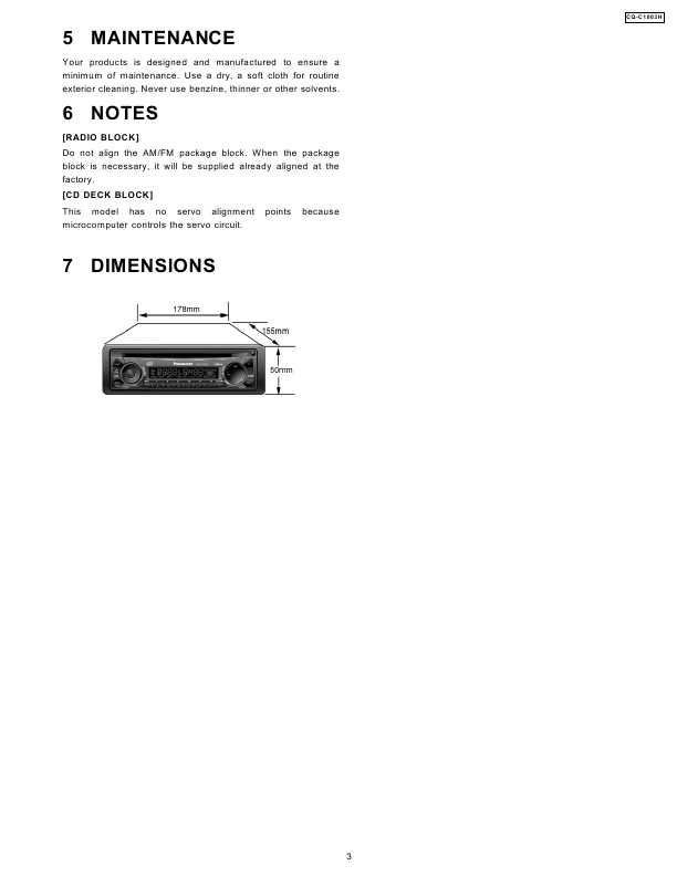  Panasonic Cq Vd5505w -  10