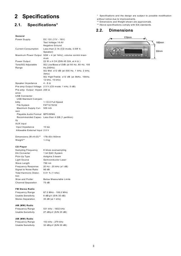 Сервисная инструкция Panasonic CQ-C5355N