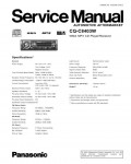 Сервисная инструкция Panasonic CQ-C8403W