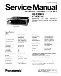 Сервисная инструкция Panasonic CQ-FR320U, CQ-FX620U