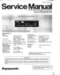 Сервисная инструкция Panasonic CQ-R530EW